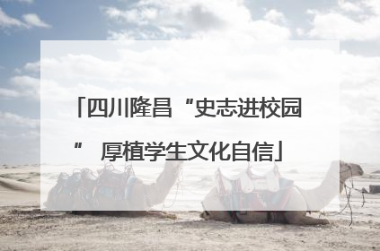 四川隆昌“史志进校园” 厚植学生文化自信