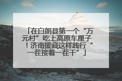 在白朗县第一个“万元村”吃上高原车厘子！济南援藏这样践行“一茬接着一茬干”