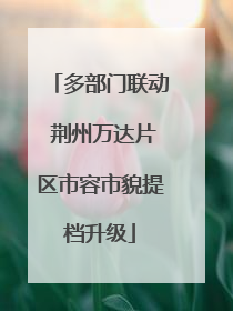 多部门联动 荆州万达片区市容市貌提档升级