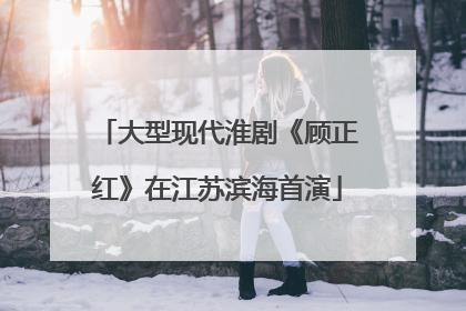 大型现代淮剧《顾正红》在江苏滨海首演