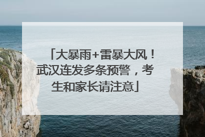 大暴雨+雷暴大风！武汉连发多条预警，考生和家长请注意