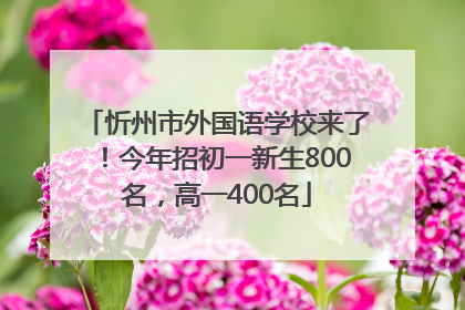 忻州市外国语学校来了！今年招初一新生800名，高一400名