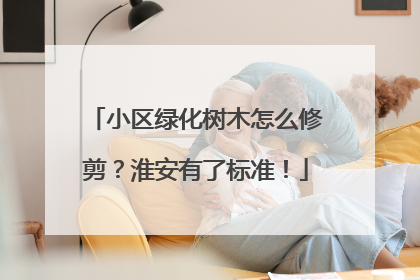 小区绿化树木怎么修剪？淮安有了标准！