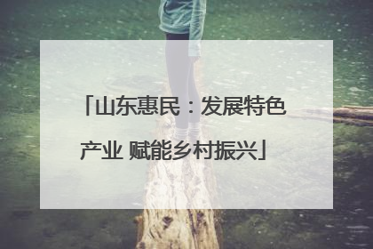 山东惠民：发展特色产业 赋能乡村振兴