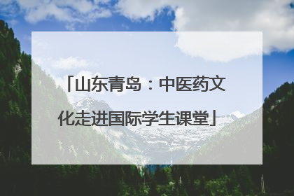 山东青岛：中医药文化走进国际学生课堂
