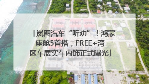 岚图汽车“听劝”！鸿蒙座舱5首搭，FREE+湾区车展实车内饰正式曝光