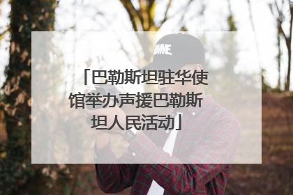 巴勒斯坦驻华使馆举办声援巴勒斯坦人民活动