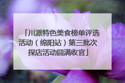川派特色美食榜单评选活动（绵阳站）第三批次探店活动圆满收官