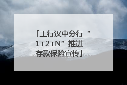 工行汉中分行“1+2+N”推进存款保险宣传