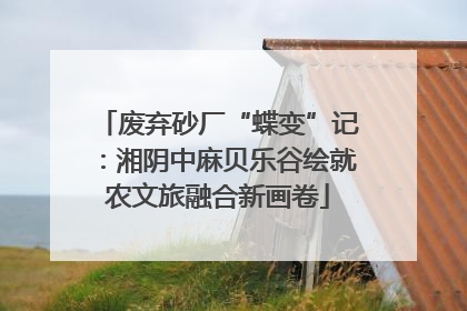 废弃砂厂“蝶变”记：湘阴中麻贝乐谷绘就农文旅融合新画卷