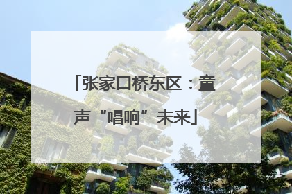 张家口桥东区：童声“唱响”未来