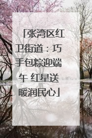 张湾区红卫街道：巧手包粽迎端午 红星送暖润民心