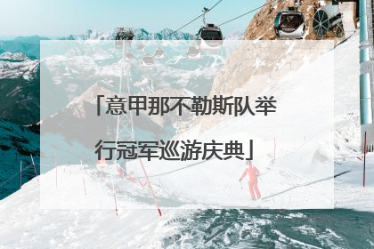 意甲那不勒斯队举行冠军巡游庆典