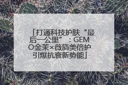 打通科技护肤“最后一公里”：GEMO金茉×薇旖美倍护引爆抗衰新势能