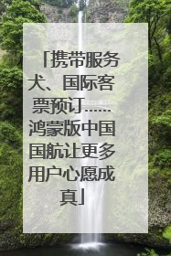 携带服务犬、国际客票预订……鸿蒙版中国国航让更多用户心愿成真