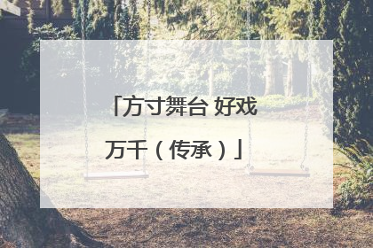 方寸舞台 好戏万千（传承）