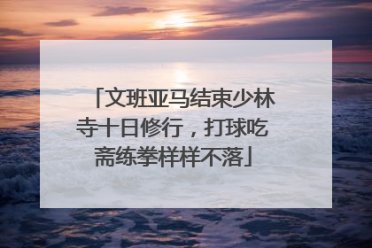 文班亚马结束少林寺十日修行，打球吃斋练拳样样不落