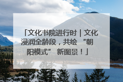 文化书院进行时｜文化浸润全龄段，共绘 “朝阳模式” 新图景！
