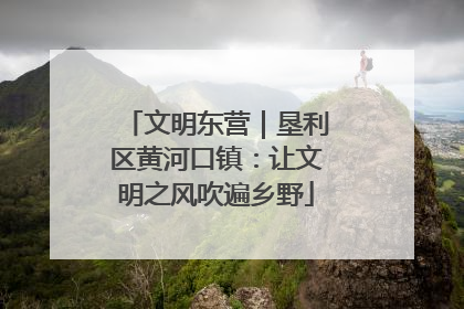 文明东营｜垦利区黄河口镇：让文明之风吹遍乡野