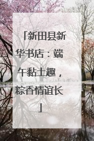 新田县新华书店：端午黏土趣，粽香情谊长