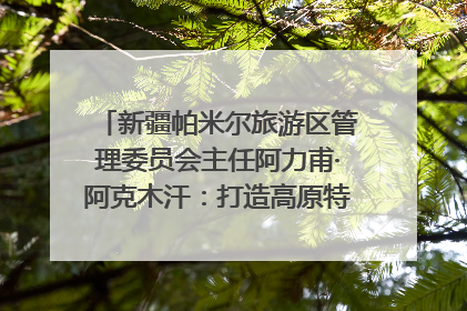 新疆帕米尔旅游区管理委员会主任阿力甫·阿克木汗：打造高原特色文旅品牌 推动县域旅游高质量发展｜第七届全国县域旅游研究成果发布系列活动