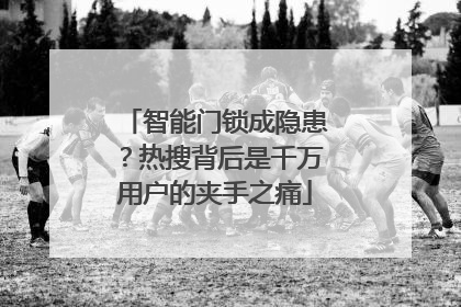 智能门锁成隐患？热搜背后是千万用户的夹手之痛