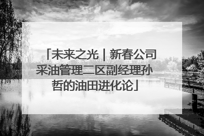 未来之光｜新春公司采油管理二区副经理孙哲的油田进化论