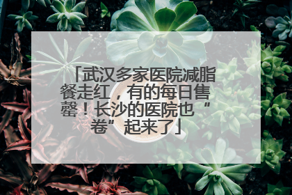 武汉多家医院减脂餐走红，有的每日售罄！长沙的医院也“卷”起来了