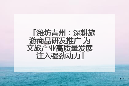 潍坊青州：深耕旅游商品研发推广 为文旅产业高质量发展注入强劲动力