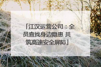 江汉运营公司：全员查找身边隐患 共筑高速安全屏障
