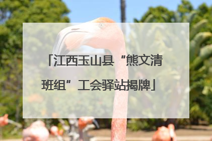 江西玉山县“熊文清班组”工会驿站揭牌