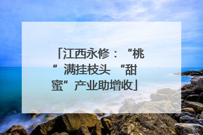 江西永修：“桃”满挂枝头 “甜蜜”产业助增收