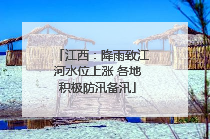 江西：降雨致江河水位上涨 各地积极防汛备汛