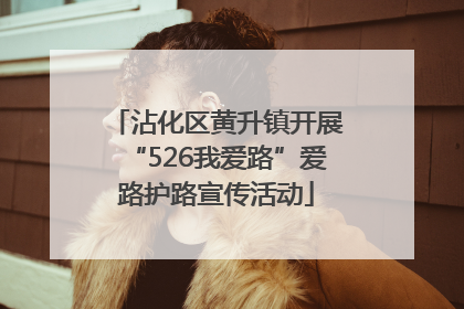 沾化区黄升镇开展“526我爱路”爱路护路宣传活动