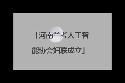 河南兰考人工智能协会妇联成立