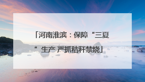 河南淮滨：保障“三夏”生产 严抓秸秆禁烧