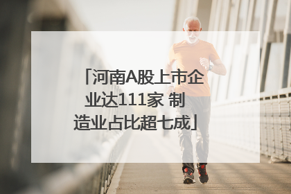 河南A股上市企业达111家 制造业占比超七成