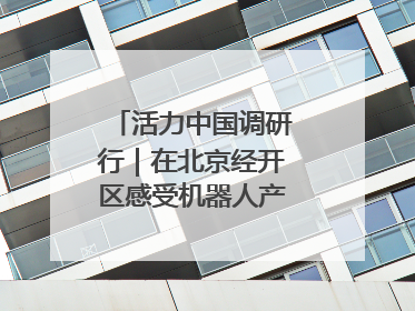 活力中国调研行｜在北京经开区感受机器人产业创新发展