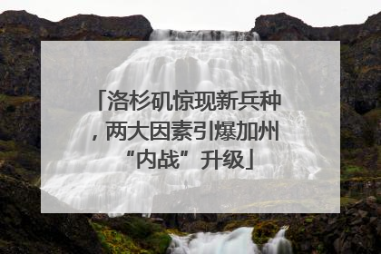 洛杉矶惊现新兵种，两大因素引爆加州“内战”升级