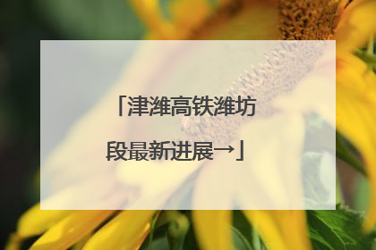 津潍高铁潍坊段最新进展→