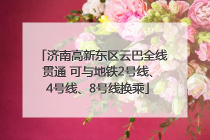 济南高新东区云巴全线贯通 可与地铁2号线、4号线、8号线换乘