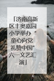 济南高新区丰奥嘉园小学举办“童心向党 礼赞中国”六一文艺汇演