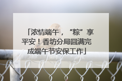 浓情端午，“粽”享平安！香坊分局圆满完成端午节安保工作