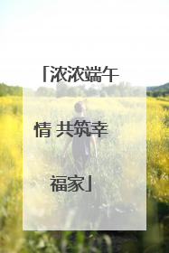 浓浓端午情 共筑幸福家