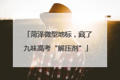 菏泽微型地标，藏了九味高考“解压剂”