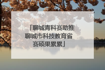 聊城青科赛助推聊城市科技教育省赛硕果累累