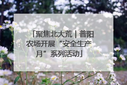 聚焦北大荒｜普阳农场开展“安全生产月”系列活动