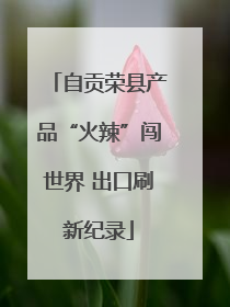 自贡荣县产品“火辣”闯世界 出口刷新纪录