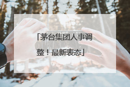 茅台集团人事调整！最新表态