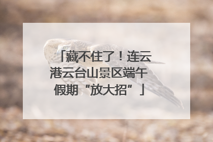 藏不住了！连云港云台山景区端午假期“放大招”